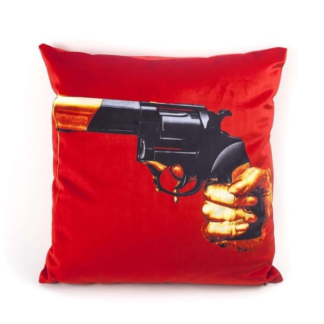 Подушка Seletti Cushion Revolver Toiletpaper Красный Подушка Seletti Cushion Revolver Toiletpaper Красный в Барнауле | Loft Concept