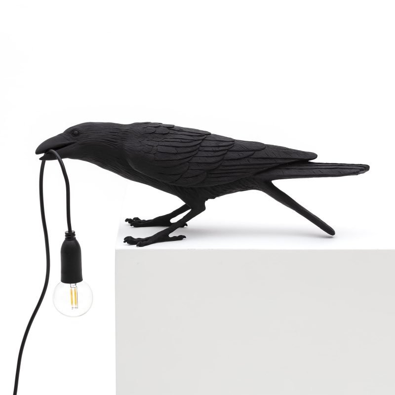 Настольная лампа Seletti Bird Lamp Black Playing Черный Настольная лампа Seletti Bird Lamp Black Playing Черный в Барнауле | Loft Concept