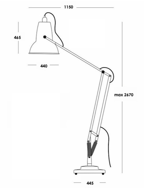 Напольная лампа Anglepoise Giant 1227 Floor Lamp Напольная лампа Anglepoise Giant 1227 Floor Lamp в Барнауле