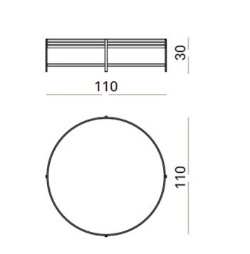 Столик Ula Round coffee table ULA002 в Барнауле