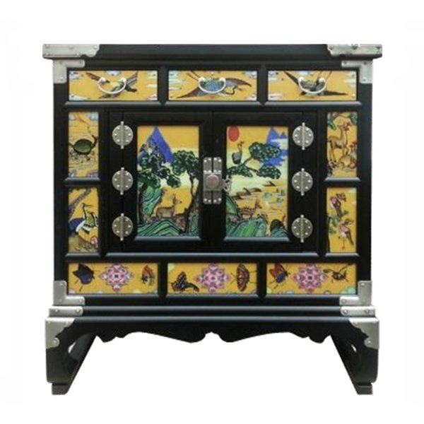 Китайский комод Chinoiserie chest of drawers yellow Желтый Черный Китайский комод Chinoiserie chest of drawers yellow Желтый Черный в Барнауле | Loft Concept