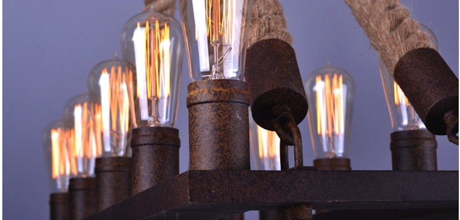 Люстра Square Mini 10 Loft Rope Light Люстра Square Mini 10 Loft Rope Light - Loft-Concept в Барнауле