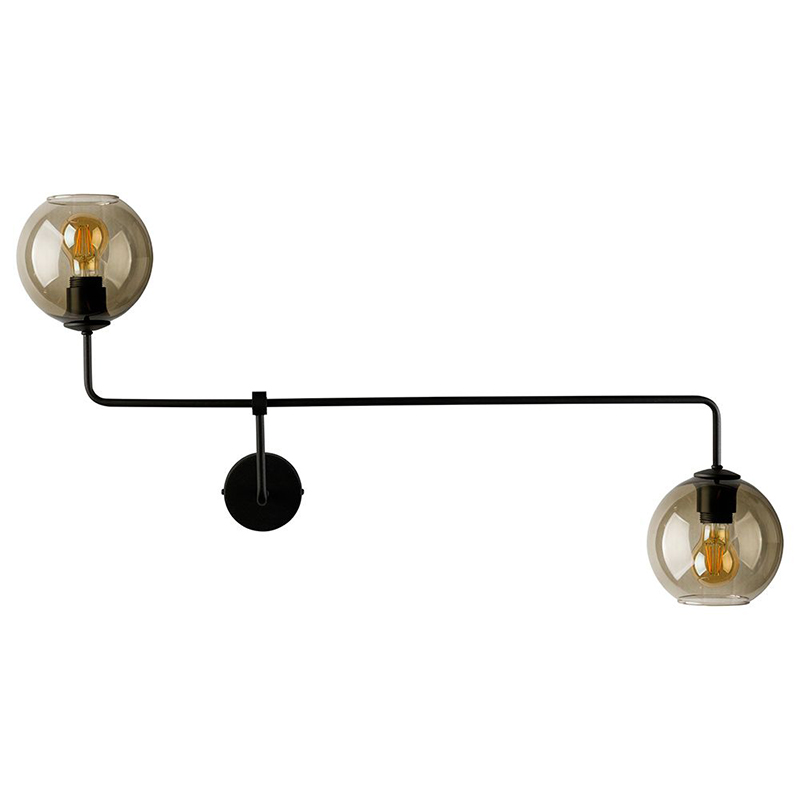 Бра Franco Wall Lamp Duo Черный Янтарный Бра Franco Wall Lamp Duo Черный Янтарный в Барнауле | Loft Concept