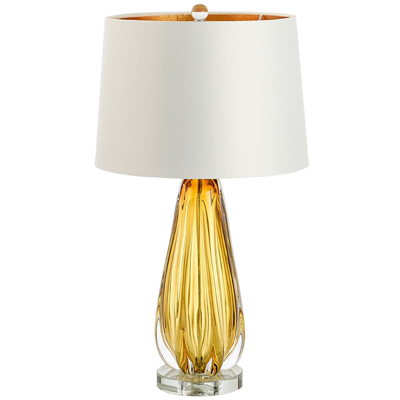 Настольная лампа TABLE LAMP Flato Белый Коричневый Янтарный Настольная лампа TABLE LAMP Flato Белый Коричневый Янтарный в Барнауле | Loft Concept