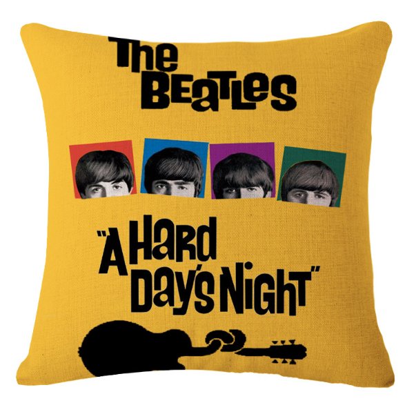 Декоративная подушка Yellow Beatles Желтый Декоративная подушка Yellow Beatles Желтый в Барнауле | Loft Concept