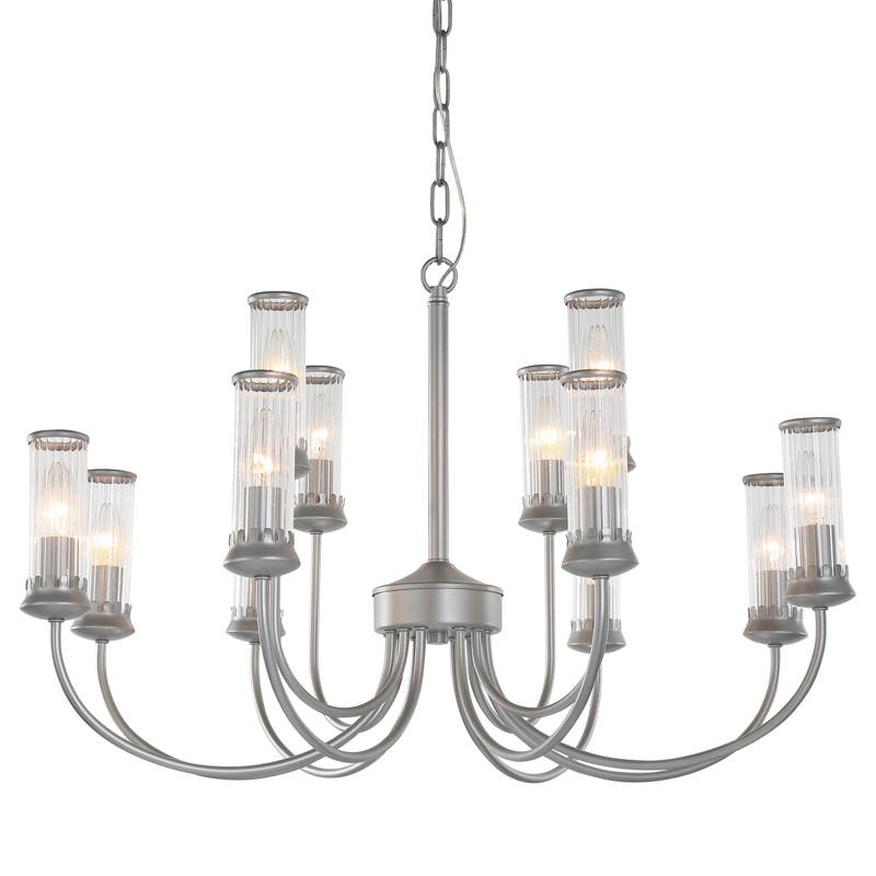 Люстра Morgane Chandelier silver 78 Серебряный Прозрачный Люстра Morgane Chandelier silver 78 Серебряный Прозрачный в Барнауле | Loft Concept