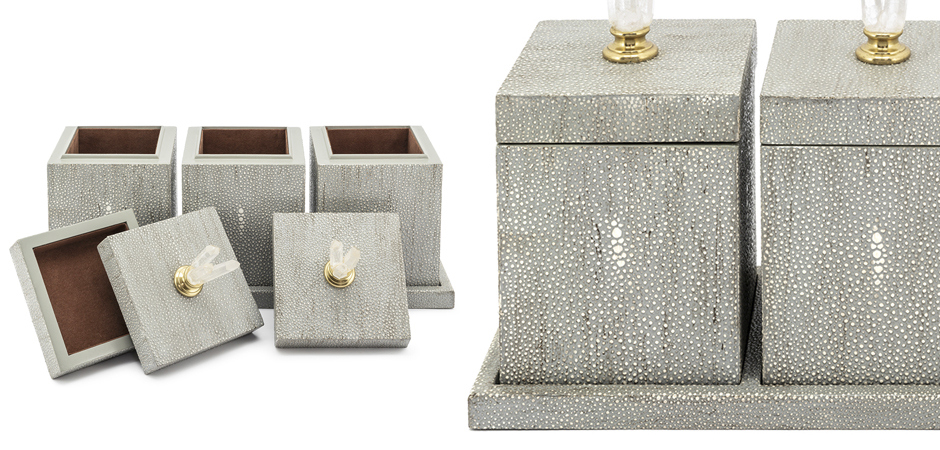Набор шкатулок BOX KRIZIA SET3PCS Stingray Skin Набор шкатулок BOX KRIZIA SET3PCS Stingray Skin - Loft-Concept в Барнауле