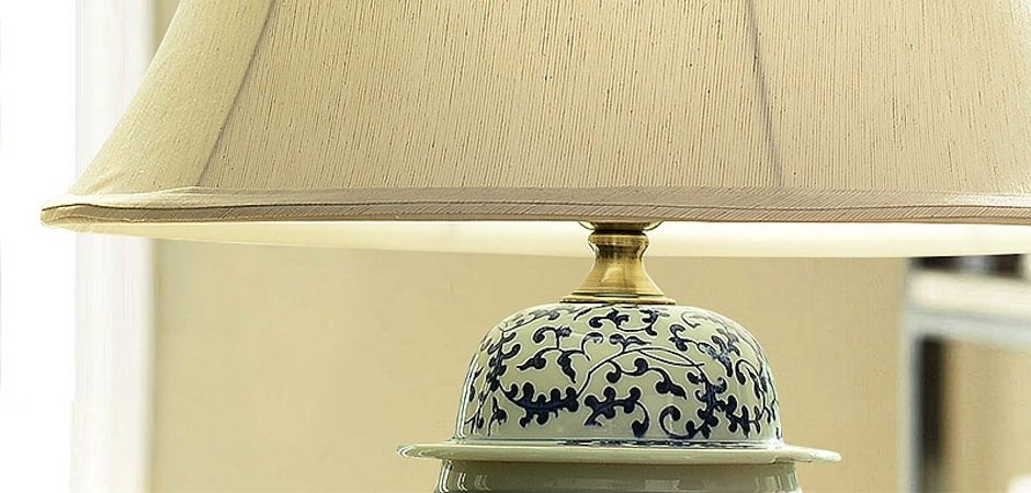 Настольная керамическая лампа с узором Kelly - Loft-Concept в Барнауле