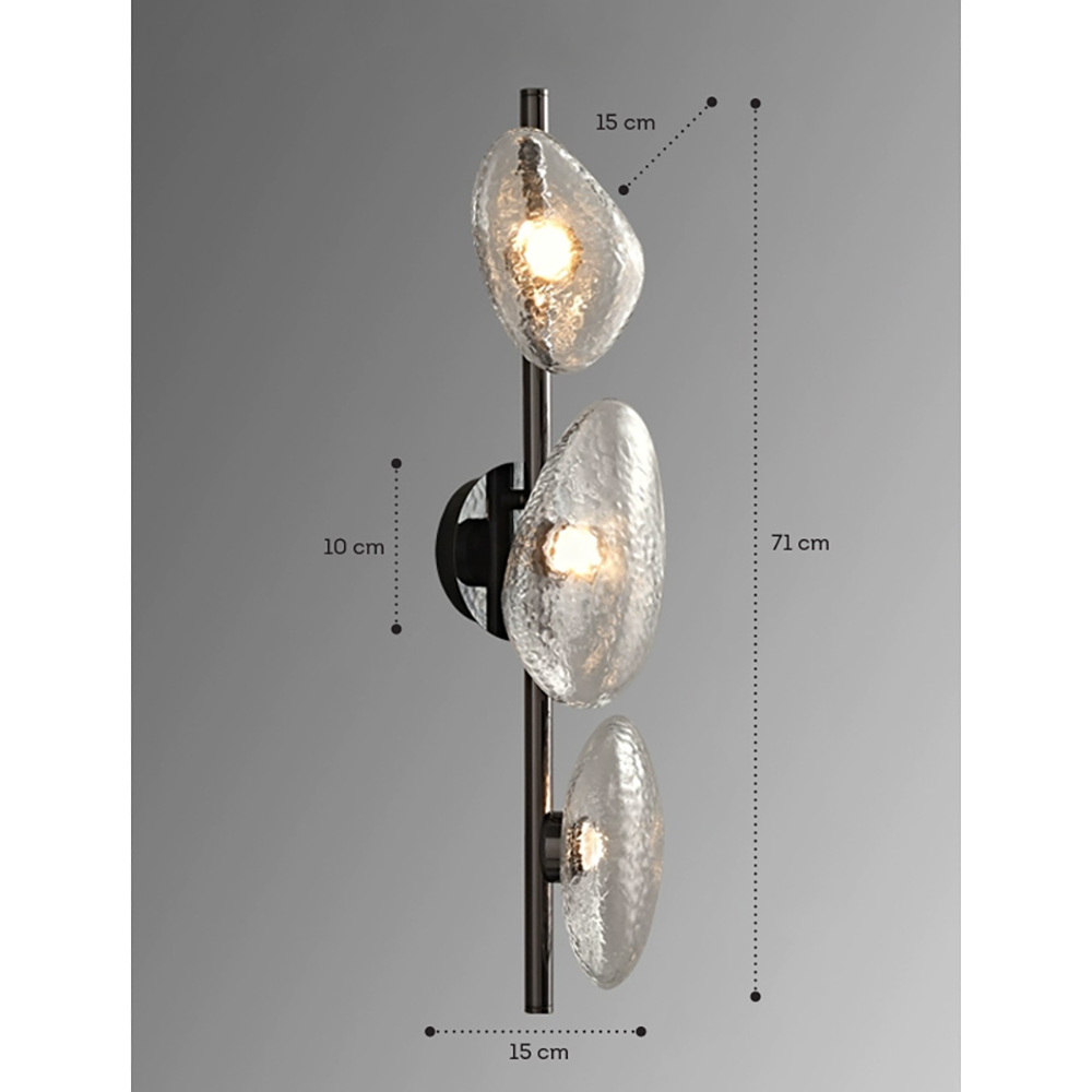 Бра LINDIS FROST LONG WALL 3 лампы Прозрачное стекло в Барнауле