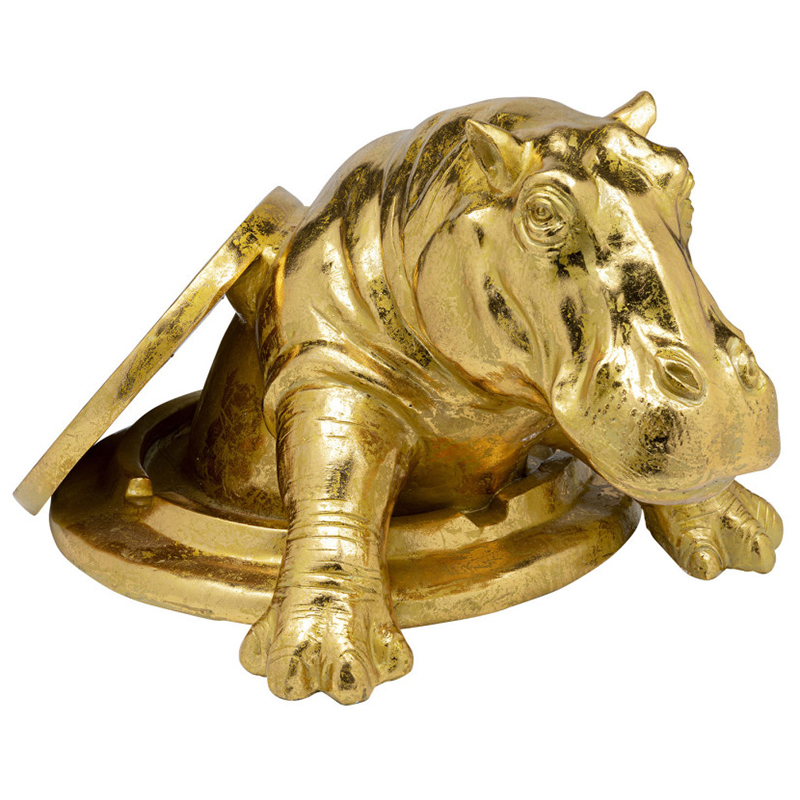 Статуэтка Golden Hippo Золотой Статуэтка Golden Hippo Золотой в Барнауле | Loft Concept