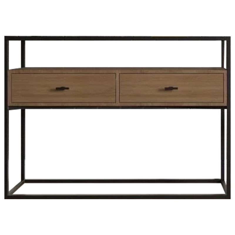 Консоль Bray Console Коричневый Черный Консоль Bray Console Коричневый Черный в Барнауле | Loft Concept