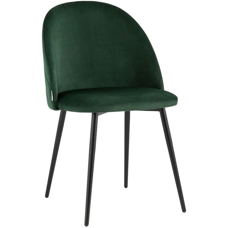 Стул Зеленый Велюр Miruna Leaf Chair Зеленый Черный Стул Зеленый Велюр Miruna Leaf Chair Зеленый Черный в Барнауле | Loft Concept