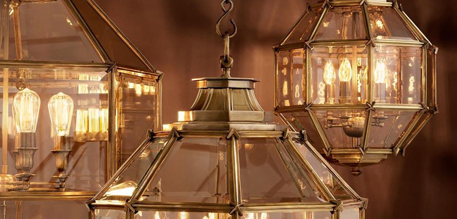 Люстра Lantern Owen Brass M - Loft-Concept в Барнауле