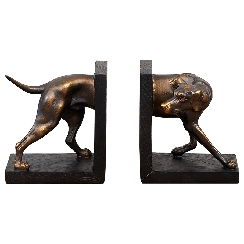 Держатель для книг Dog Book Holder Бронза Черный Держатель для книг Dog Book Holder Бронза Черный в Барнауле | Loft Concept