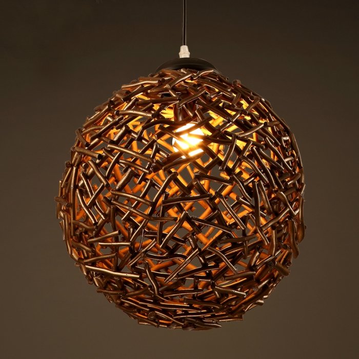Подвесной светильник Old Wicker Pendant Sphere Подвесной светильник Old Wicker Pendant Sphere в Барнауле | Loft Concept