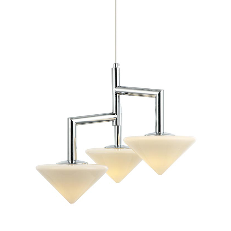 Люстра Acantha Chrome Lamp Хром Белый Люстра Acantha Chrome Lamp Хром Белый в Барнауле | Loft Concept