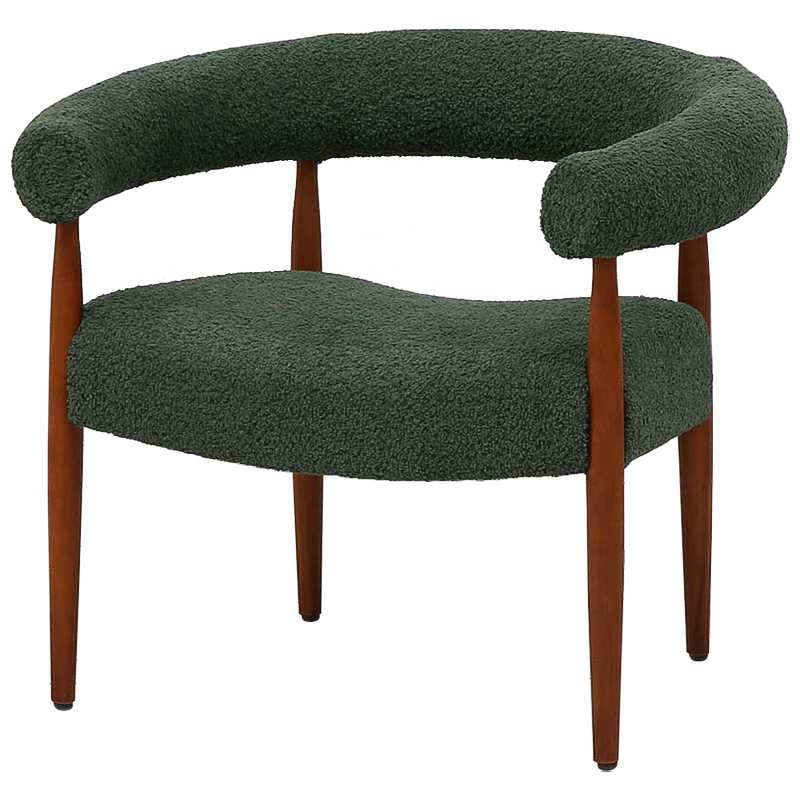 Кресло зеленое Herb Green Chair Зеленый Коричневый Кресло зеленое Herb Green Chair Зеленый Коричневый в Барнауле | Loft Concept