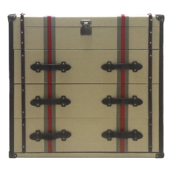 Комод с тканевой обивкой Richards Red line Canvas Medium chest of drawers  в Барнауле | Loft Concept 