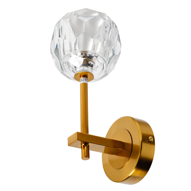 Бра RH Boule de Cristal Single Wall Lamp Gold матовое золото Бра RH Boule de Cristal Single Wall Lamp Gold матовое золото в Барнауле | Loft Concept