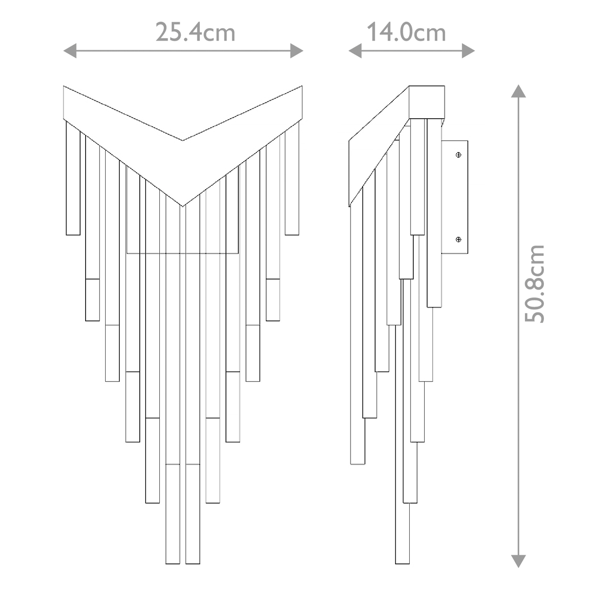 Бра с длинными прозрачными трубками Eurofase в Барнауле