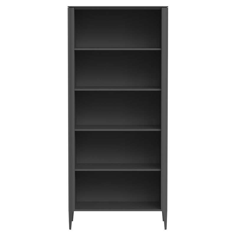 Стеллаж прямой темно-серый с открытыми полками Type  Серый в Барнауле | Loft Concept 