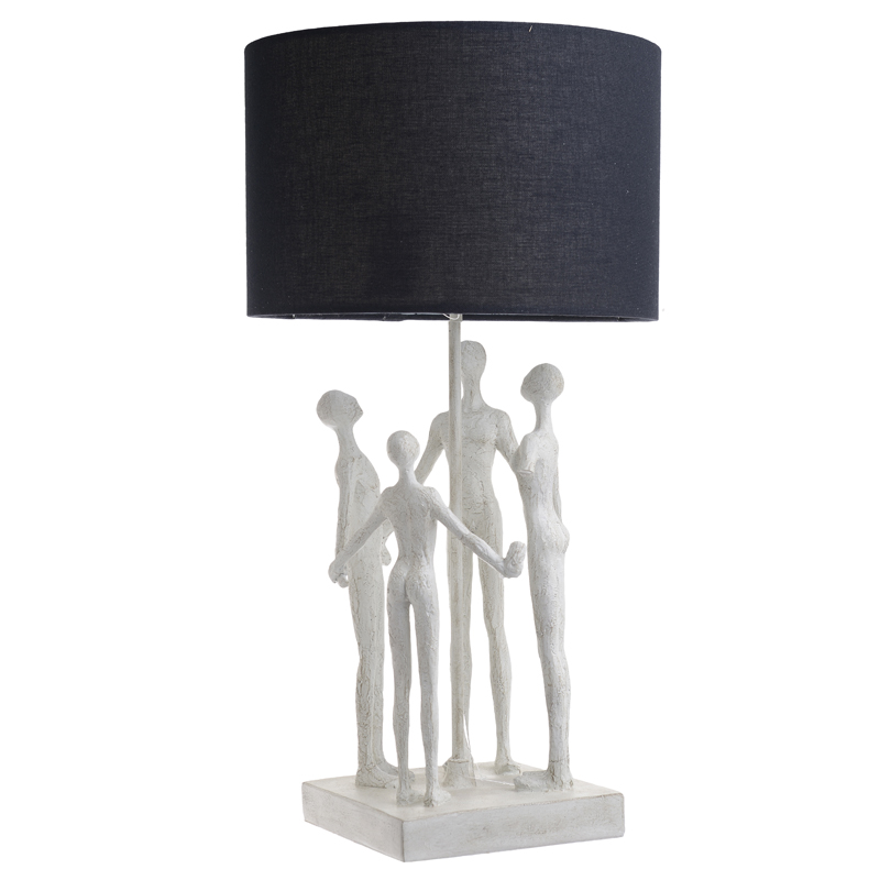 Настольная лампа Holding Hands Table lamp Белый Черный Настольная лампа Holding Hands Table lamp Белый Черный в Барнауле | Loft Concept