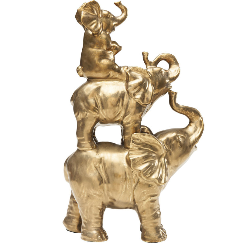 Статуэтка Family of Golden Elephants Золотой Статуэтка Family of Golden Elephants Золотой в Барнауле | Loft Concept