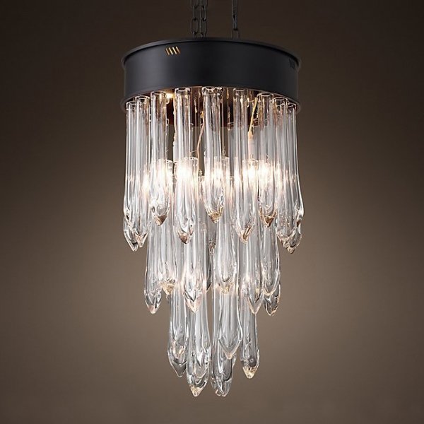 Люстра RH TEAR DROP GLASS 50 Черный Люстра RH TEAR DROP GLASS 50 Черный в Барнауле | Loft Concept