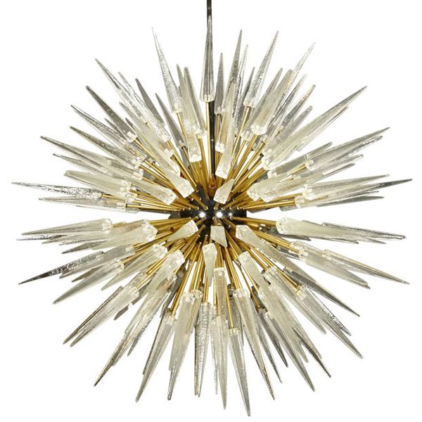 Murano Spike Sputnik Rock Chandelier Золотой Черный Прозрачное Стекло Murano Spike Sputnik Rock Chandelier Золотой Черный Прозрачное Стекло в Барнауле | Loft Concept