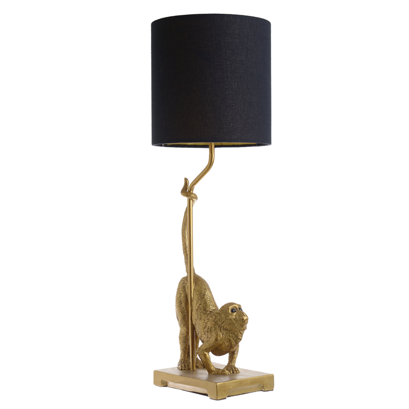 Настольная лампа Curious Monkey Table lamp Золотой Черный в Барнауле | Loft Concept 