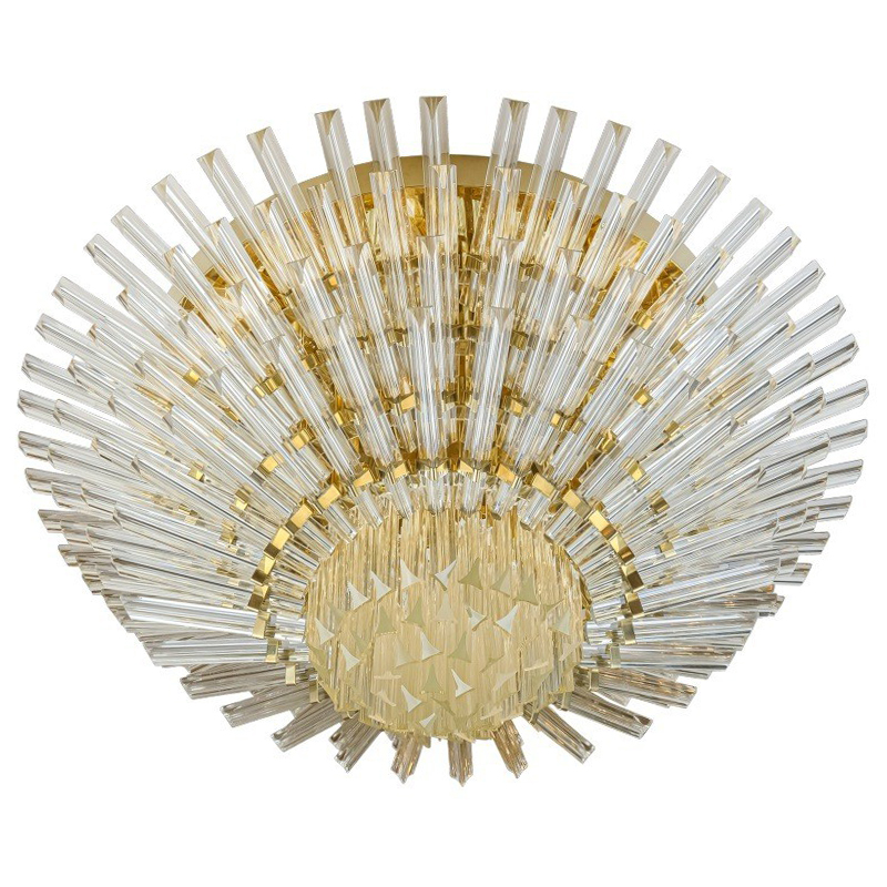 Потолочный светильник Kaila Light Sun Chandelier 100 Золотой Прозрачное Стекло Потолочный светильник Kaila Light Sun Chandelier 100 Золотой Прозрачное Стекло в Барнауле | Loft Concept