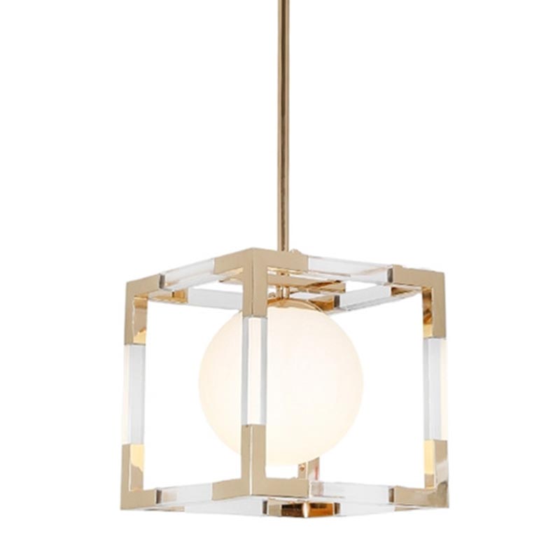 Подвесной светильник Dunvel Hanging lamp Белый Золотой Подвесной светильник Dunvel Hanging lamp Белый Золотой в Барнауле | Loft Concept
