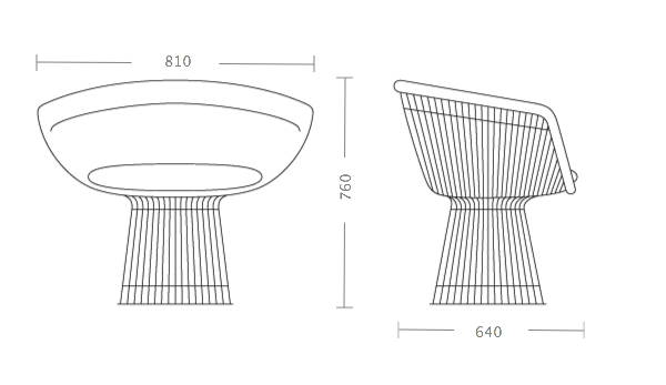 Кресло Platner lounge Кресло Platner lounge в Барнауле