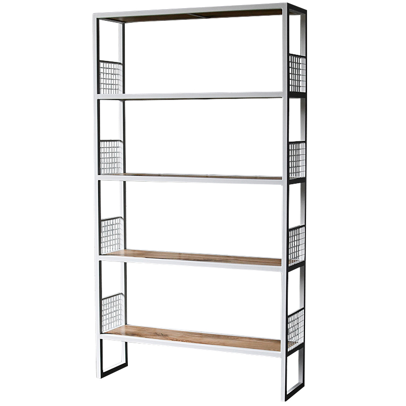 Стеллаж Richie Industrial Metal Rust White Rack Древесина Белый Стеллаж Richie Industrial Metal Rust White Rack Древесина Белый в Барнауле | Loft Concept