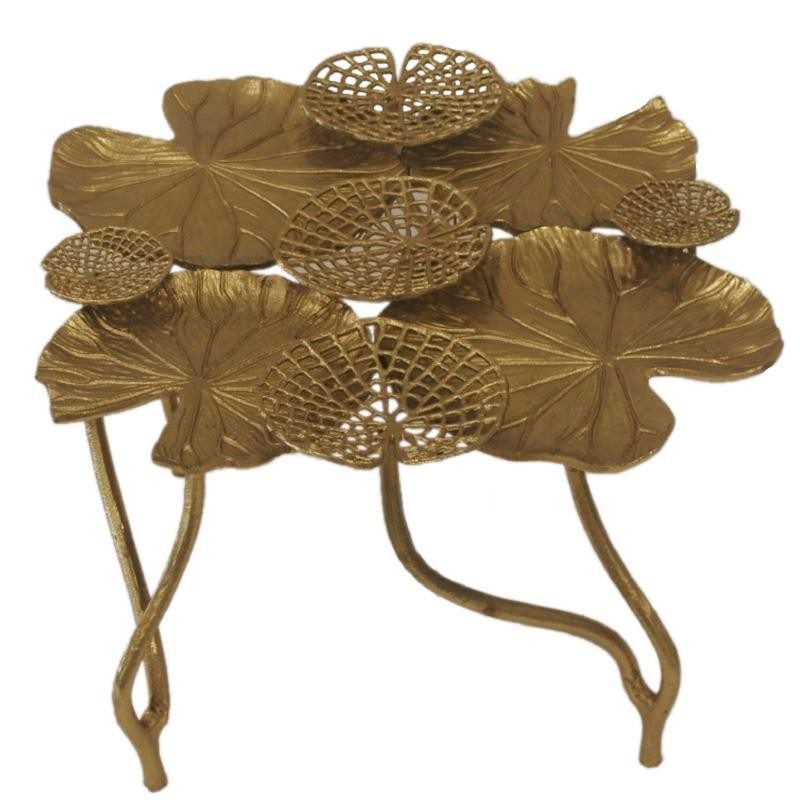 Кофейный стол Water Lily Leaves Table Золотой Кофейный стол Water Lily Leaves Table Золотой в Барнауле | Loft Concept