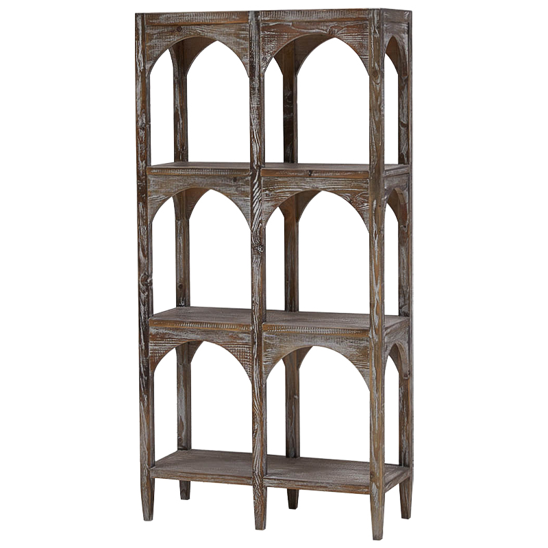 Стеллаж Rehan Wood Rack Коричневый Коричневый винтаж Стеллаж Rehan Wood Rack Коричневый Коричневый винтаж в Барнауле | Loft Concept