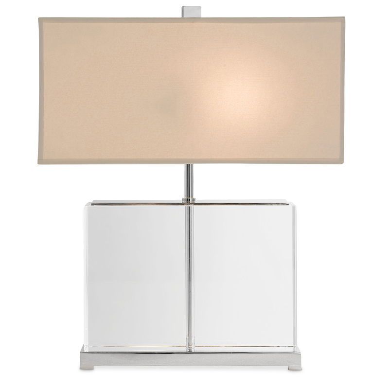 Настольная лампа Eichholtz Table Lamp Warwick Прозрачный Белый в Барнауле | Loft Concept 