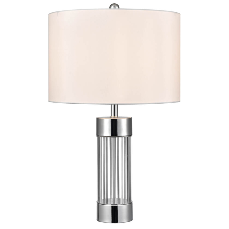 Настольная лампа с Абажуром Серебро MANTRA Table Lamp Белый Хром в Барнауле | Loft Concept 