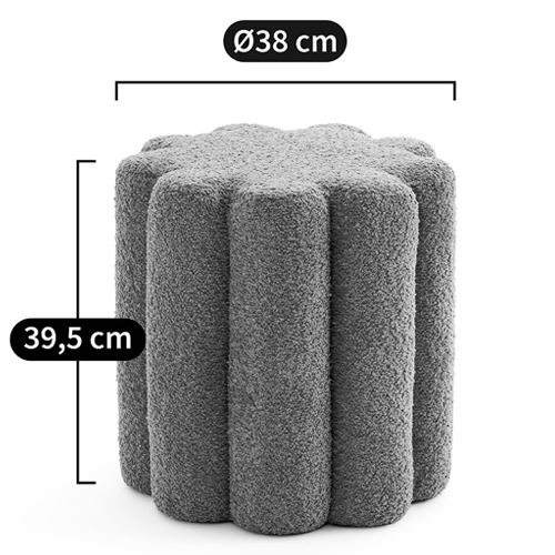 Пуф с обивкой из ткани букле Flo Pouf Пуф с обивкой из ткани букле Flo Pouf в Барнауле