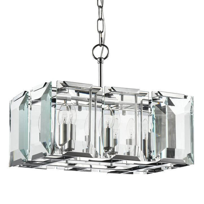 Люстра Harlow Crystal Square Chandelier chrome 6 Хром Люстра Harlow Crystal Square Chandelier chrome 6 Хром в Барнауле | Loft Concept