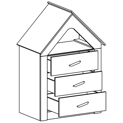 Комод в детскую Tiny Town Chest of Drawers Комод в детскую Tiny Town Chest of Drawers в Барнауле