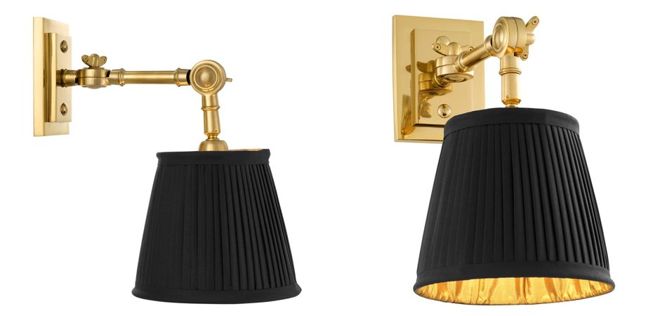 Бра Wall Lamp Wentworth Single Gold+Black Бра Wall Lamp Wentworth Single Gold+Black - Loft-Concept в Барнауле