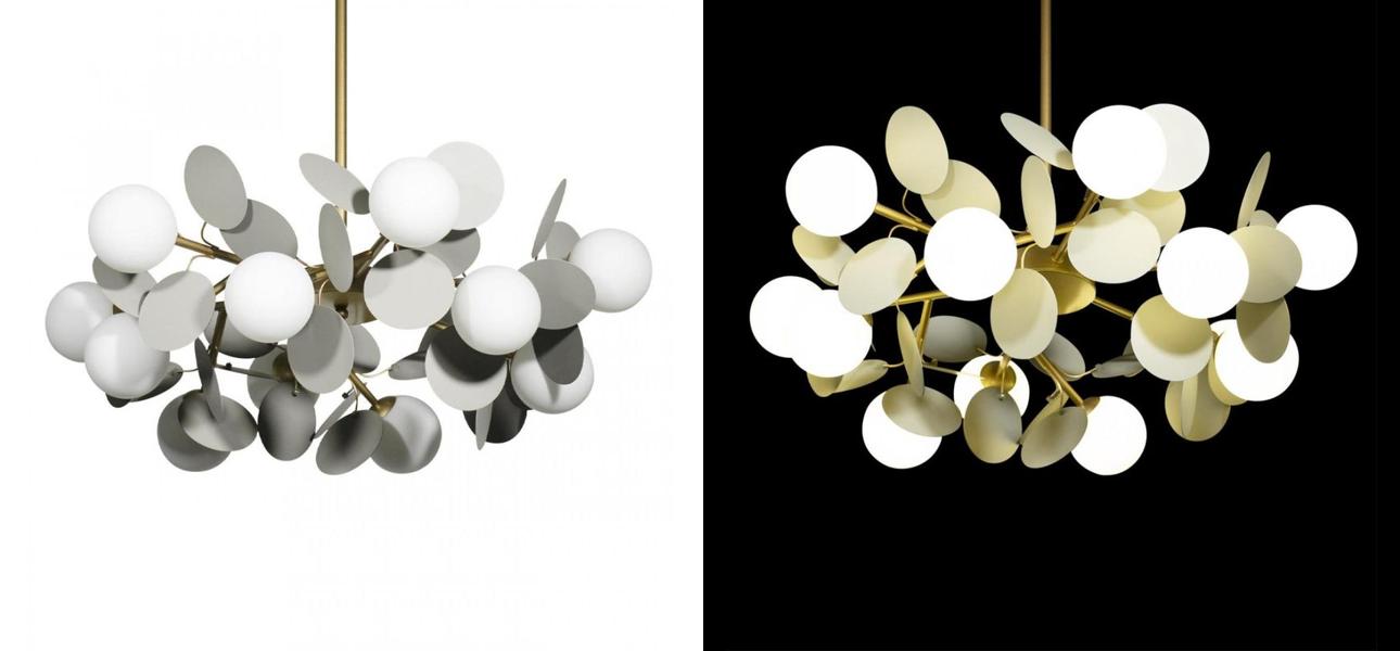 Люстра MATISSE Chandelier Gray 12 ламп - фото