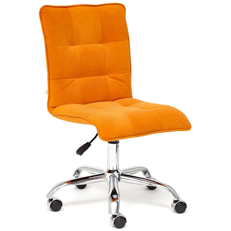 Кресло Deborah flock orange Оранжевый Хром Кресло Deborah flock orange Оранжевый Хром в Барнауле | Loft Concept