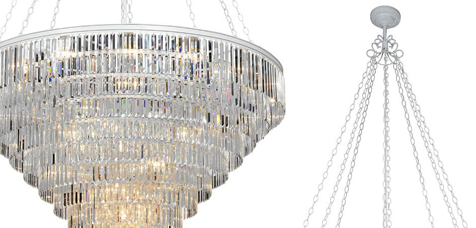 Большая Многоярусная люстра ODEON CLEAR GLASS 11-TIER диаметр 160 см Большая Многоярусная люстра ODEON CLEAR GLASS 11-TIER диаметр 160 см - Loft-Concept в Барнауле