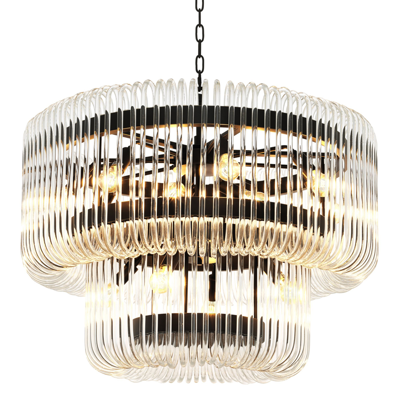 Люстра Eichholtz Chandelier Sutton House Темная бронза Прозрачный Люстра Eichholtz Chandelier Sutton House Темная бронза Прозрачный в Барнауле | Loft Concept
