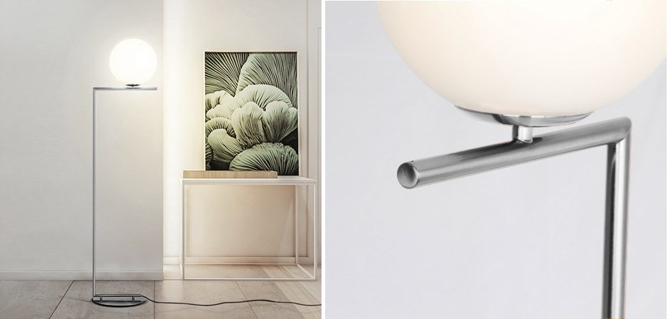 Торшер FLOS IC Lighting Flos Chrome Торшер FLOS IC Lighting Flos Chrome - Loft-Concept в Барнауле
