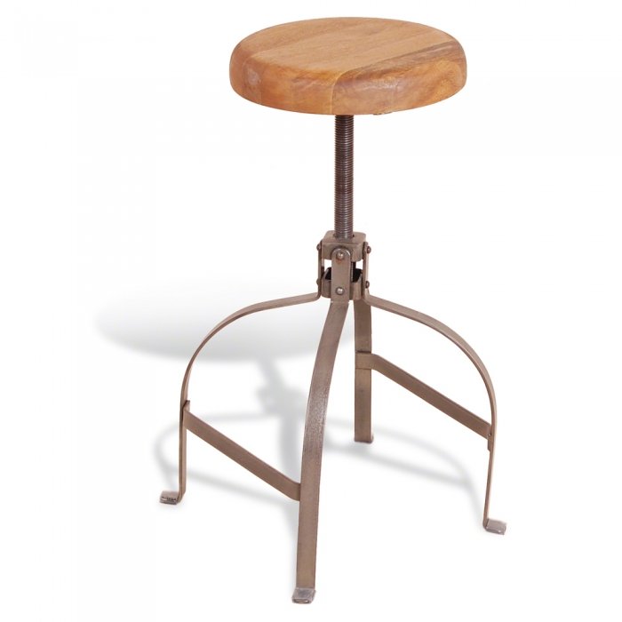 Барный стул Industrial Metal Rust Screw Bar Stool Коричневый Барный стул Industrial Metal Rust Screw Bar Stool Коричневый в Барнауле | Loft Concept