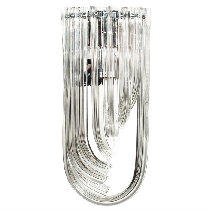 Бра Wall Lamp Lava Прозрачное Стекло Хром Никель Бра Wall Lamp Lava Прозрачное Стекло Хром Никель в Барнауле | Loft Concept