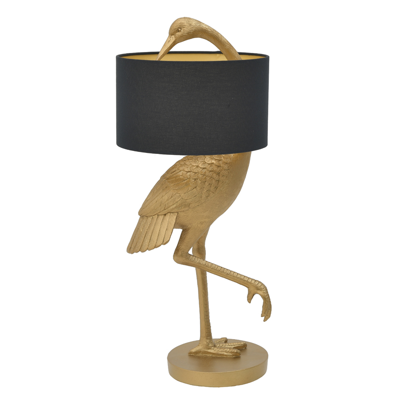 Настольная лампа Golden Stork Table lamp Золотой Черный в Барнауле | Loft Concept 